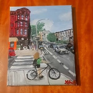 8 x 10 in original acrylic painting on stretched canvas
